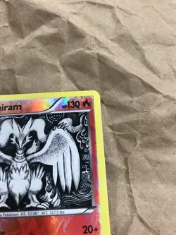 Reshiram Reverse Holo Rare B&W Legendary Treasures 28/113 Pokemon Card Good Cond - Image 4