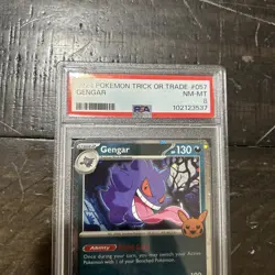 Pokemon Gengar 057/091 PSA 8 Trick or Trade 2024 057 57 PSA 8 Cosmo Holo - Image 2