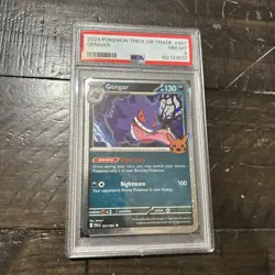 Pokemon Gengar 057/091 PSA 8 Trick or Trade 2024 057 57 PSA 8 Cosmo Holo - Image 4