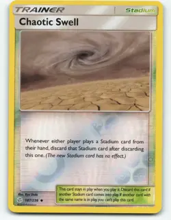 Chaotic Swell 187/236 reverse holo Pokemon card - Image 1