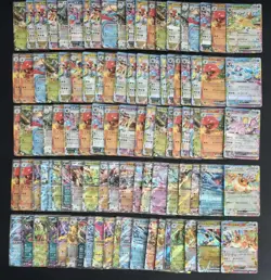 Pokemon Bulk Lot of 100 ex RR Double Rare Set Japanese Card TCG Eevee #11 SQ - Image 1