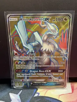 Pokemon TCG White Kyurem GX Dragon Majesty SM141 Holo Promo Card NM/M - Image 1