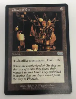 1998 Magic: The Gathering - Claws Of Gix #290 MTG Card - Image 1