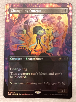 1x Changeling Outcast, Foil, Secret Lair Drop, Magic MTG NM - Image 1