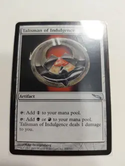 MTG Talisman of Indulgence Mirrodin U 255/306 (Near MINT) - Image 1