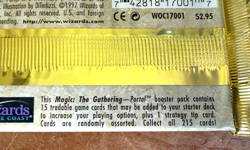 1997 Magic the Gathering MTG TCG Portal Booster Pack Wizards Of The Coast Sealed - Image 5