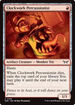 CLOCKWORK PERCUSSIONIST x4 mtg NM-M Duskmourn 4 Common - Image 1