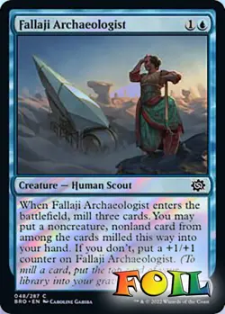 Fallaji Archaeologist 48 MTG The Brothers' War Common NP Foil - Image 1