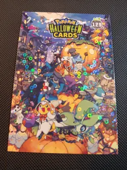 Pokemon 2025 DKV Collectoons Halloween Gengar Pikachu 129 Circle Holo Peru - Image 1