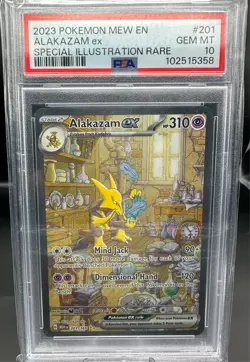 ?? Alakazam ex #201 Pokemon Scarlet & Violet 151 - PSA 10 GEM MINT ??? - Image 1