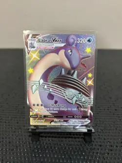 Pokemon TCG Lapras Vmax SV111/SV122 Shining Fates Full Art Shiny Holo - Image 1