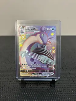 Pokemon TCG Lapras Vmax SV111/SV122 Shining Fates Full Art Shiny Holo - Image 3