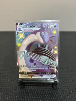 Pokemon TCG Lapras Vmax SV111/SV122 Shining Fates Full Art Shiny Holo - Image 4