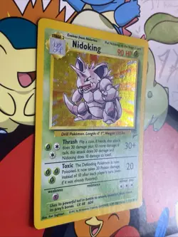Nidoking - 11/130 Base Set 2 Holo Rare Pokemon - NM/LP - Image 2