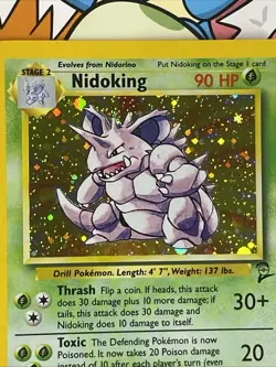 Nidoking - 11/130 Base Set 2 Holo Rare Pokemon - NM/LP - Image 3