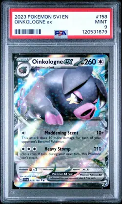 2023 Pokemon SVI EN Oinkologne EX 158/198 MINT PSA 9 - Image 1