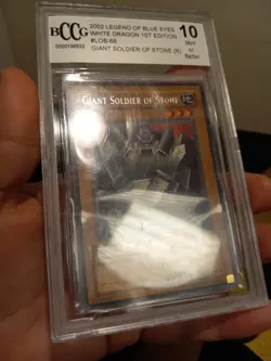 Giant Soldier of Stone LOB-068 Rare 1st Edition - BCCG 10 Mint Yu-Gi-Oh TCG Card - Image 3