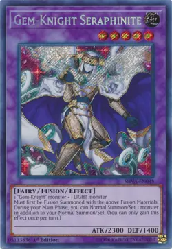 Yugioh! LP Gem-Knight Seraphinite - SHVA-EN048 - Secret Rare - 1st Edition Light - Image 1