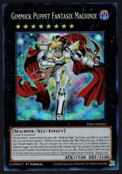 Yugioh Gimmick Puppet Fantasix Machinix INFO-EN042 Super Rare 1st - NM - Image 1