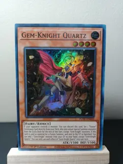 Yu-Gi-Oh! TCG Gem-Knight Quartz Power of the Elements POTE-EN020 1st Edition LP - Image 1