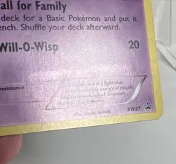 DAMAGED Litwick BW27 Holo Black and White Promos AUTHENTIC Pokemon Card - Image 4