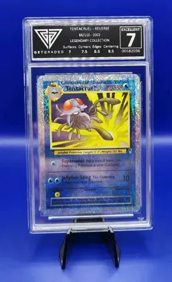 Tentacruel 66/110 Reverse Holo Legendary Collection Pokemon Card Get Graded 7 - Image 2