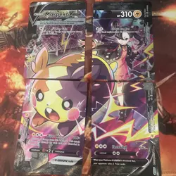 Pokemon TCG Sword & Shield Promo Morpeko V-Union Jumbo Card Set - Image 1