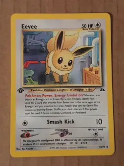 Pokemon Eevee 38/75 Neo Discovery 1st Edition LP-NM See Pictures - Image 1
