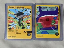 Shiny Chonk Ganger & Shiny Frogninja Gym Homies Trading Cards Pokenots Patreon - Image 1