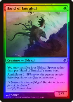 Hand of Emrakul FOIL Rise of the Eldrazi PLD Common MAGIC MTG CARD ABUGames - Image 1