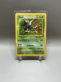 Pokemon Card Pinsir Jungle Holo Misprint Error No Jungle Flower Set Symbol MP - Image 2