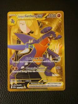 Cynthia's Garchomp EX 241/182 Destined Rivals Gold Hyper Rare Card - Image 2