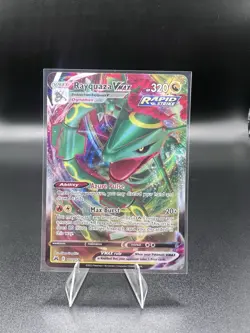 Pokemon Rayquaza VMAX Crown Zenith Ultra Rare Card 102/159 Near Mint Condition - Image 1