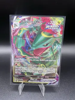 Pokemon Rayquaza VMAX Crown Zenith Ultra Rare Card 102/159 Near Mint Condition - Image 2