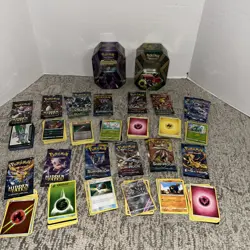 Pokemon Lot Of 259 Cards & 2 Tins Ho-oh -6x Necrozma Tin & Tapu Koko, Bulk Tins - Image 1