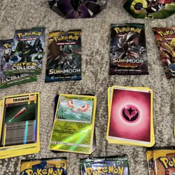 Pokemon Lot Of 259 Cards & 2 Tins Ho-oh -6x Necrozma Tin & Tapu Koko, Bulk Tins - Image 3
