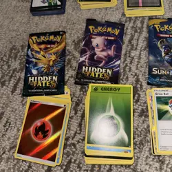 Pokemon Lot Of 259 Cards & 2 Tins Ho-oh -6x Necrozma Tin & Tapu Koko, Bulk Tins - Image 5