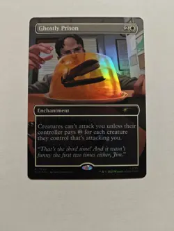 Ghostly Prison R Foil #7042 | SLD Secret Lair The Office in hand mtg - Image 1