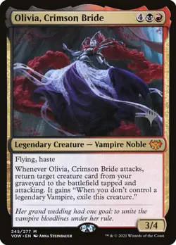 Olivia, Crimson Bride - Promo Pack: Kamigawa: Neon Dynasty (PPNEO) NM Never Play - Image 1