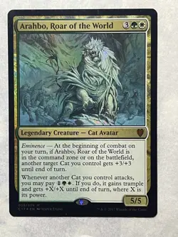 Arahbo, Roar of the World FOIL Commander 2017 NM MTG - Image 1