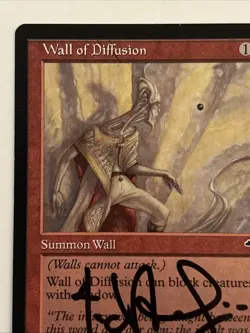 Signed Wall Of Diffusion By DiTerlizzi MTG Magic The Gathering - Image 2