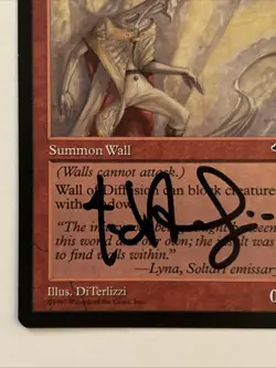 Signed Wall Of Diffusion By DiTerlizzi MTG Magic The Gathering - Image 4