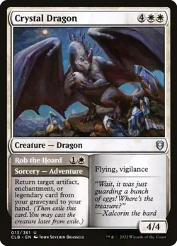 NM Crystal Dragon, MTG, Baldur's Gate, Magic the Gathering, 13 - Image 1