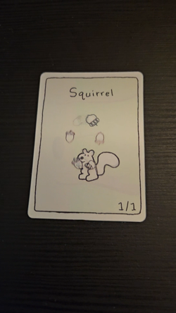 Cardboard Crack Patreon 1/1 Squirrel Juggling Acorns Lenticular Artist Token MTG - Image 2