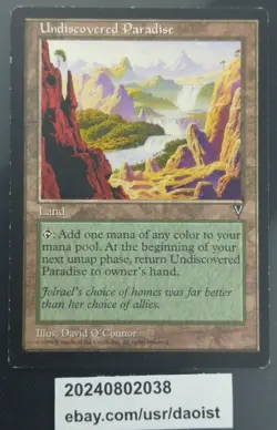 MTG Undiscovered Paradise Visions Rare Magic The Gathering MP - Image 2