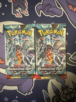 Pokemon Paradox Rift Booster Packs 2 Packs Factory Sealed - Image 1