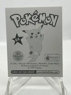 1999 #S16 Exeggutor Glitter Holo Pokemon Series 1 Sticker Topps Merlin Nintendo - Image 2