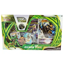 Pokemon TCG: Kleavor VSTAR Premium Collection As Pictured 6 Packs Pin Coin Promo - Image 1