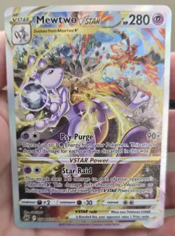 Mewtwo VSTAR GG44/GG70 Full Art Rare Swsh Crown Zenith Pokemon TCG NM - Image 2