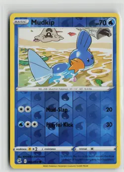 Pokemon TCG Fusion Strike Mudkip x1 NM Reverse Holo 062 - Image 1